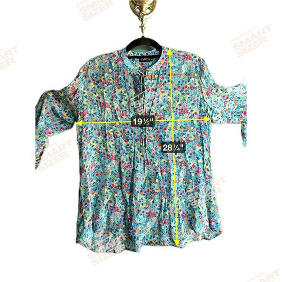 APNY Medium Multicolor Long Sleeve Blouse Size - Picture 8 of 8